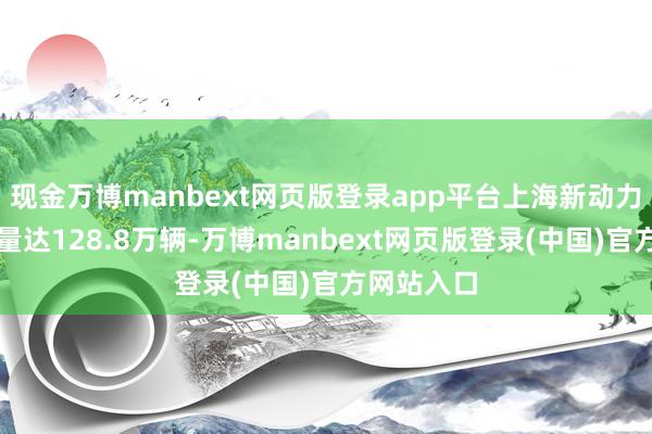 现金万博manbext网页版登录app平台上海新动力汽车保有量达128.8万辆-万博manbext网页版登录(中国)官方网站入口